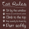 Cat Rules Poster Print by Lauren Gibbons (12 x 12)