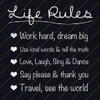 Life Rules Poster Print by Lauren Gibbons (12 x 12)