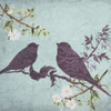 Floral Bird Triptych Poster Print by Taylor Greene (12 x 12)