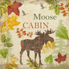 MOOSE CABIN C1 Poster Print by Taylor Greene (12 x 12)