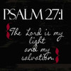 Psalm 27-1White Poster Print by Taylor Greene (12 x 12)