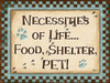 Life Necessities Blue Poster Print by Diane Stimson (9 x 12)
