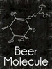 Beer Molecule 2 Rect Poster Print by Lauren Gibbons (9 x 12)
