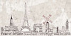 Paris Skyline Warm Poster Print by Diane Stimson (10 x 20)