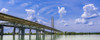 Samuel De Champlain Bridge over the St. Lawrence River; Montreal, Quebec, Canada Poster Print by Alberto Biscaro (34 x 13)