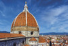 Florence, Tuscany, Italy.   Filippo Brunelleschi's Dome of the Duomo, or cathedral.  Basilica di Santa Maria del Fiore.  The historic centre of Florence is a UNESCO World Heritage Site. Poster Print by Ken Welsh (17 x 11)