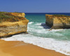 Eroded Rock Formation in Ocean in Summer, London Arch, Port Campbell National Park, Great Ocean Road, Victoria, Australia Poster Print by Raimund Linke (17 x 14)