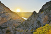 Sunset in Canyon du Verdon, Lake Sainte Croix, Parc Naturel Regional du Verdon, Alpes-de-Haute-Provence, Provence, France Poster Print by Raimund Linke (19 x 12)