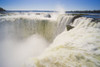 View of the frothy water flow at the edge of the top of the waterfall at Iguazu Falls, Iguazu Falls National Park; Puerto Iguazu, Misiones, Argentina Poster Print by Bilderbuch (18 x 12)