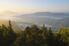 Landscape on Autumn Morning, Hochstein, Dahn, Dahner Felsenland, Pfalzerwald, Rhineland-Palatinate, Germany Poster Print by Raimund Linke (19 x 12)