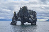 Basalt rock formation of Hvitserkur in H�nafl�i in Vatnsnes Peninsula in the Northern Region of Iceland; Vatnsnes Peninsula, Nordurland Vestra, Iceland Poster Print by Raimund Linke (20 x 13)