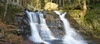 Scenic view of waterfall in autumn, Bavarian Forest National Park, Bodenmais, Regen District, Bavaria, Germany Poster Print by David & Micha Sheldon (28 x 12)