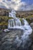 Dynjandi Is One Of The Largest Waterfalls In Iceland, Consisting Of Seven Different Waterfalls That Flow Down The Cascades On Its Way To The Atlantic Ocean, Iceland Poster Print by Robert Postma (12 x 19)