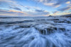 The Surf Of The Atlantic Ocean Crash Over Rocks; West Fjords, Iceland Poster Print by Robert Postma (19 x 12)
