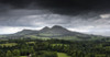 Landscape Under Dark Storm Clouds; Scott's View Scottish Borders Scotland Poster Print by John Short (21 x 11)