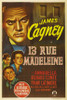 13 Rue Madeleine Movie Poster Print (11 x 17) - Item # MOVIB06440