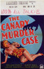 The Canary Murder Case Movie Poster Print (11 x 17) - Item # MOVID6965