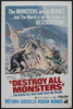 Destroy All Monsters Movie Poster Print (27 x 40) - Item # MOVCJ3098
