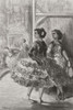 The fandango at the theatre San Fernando, Seville, Spain.  After a work by Gustave Dor�. Poster Print by Ken Welsh (12 x 18)