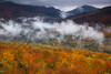 Clearing storm over autumn colours in Keene Valley, Adirondack Park, New York, USA; New York, United States of America Poster Print by Michael Melford (17 x 11)