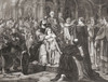 The excommunication of Philip II August, King of France (1180�1223) by Pope Innocent III.  From L'Univers Illustre, published Paris, 1859 Poster Print by Ken Welsh (17 x 13)