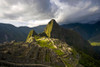Reconstructed stone buildings on Machu Picchu; Peru Poster Print by Michael Melford (17 x 11)