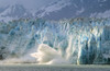 Calving Hubbard Glacier near Yakutak, Alaska, USA; Alaska, United States of America Poster Print by Michael Melford (17 x 11)