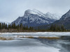 Mount Rundle seen from Vermilion Lakes, in the Canadian Rocky Mountains of Alberta, Canada; Improvement District No. 9, Alberta, Canada Poster Print by Keith Levit (18 x 14)