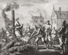 A woman is burned at the stake as a witch. After a work by Jan Luyken. Poster Print by Ken Welsh (16 x 13)