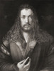 Albrecht Durer, 1471 - 1528.  After a self portrait by Durer at age 28.  Engraved by Johann Woelfle. Poster Print by Ken Welsh (12 x 16)