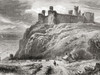 Harlech Castle, Harlech, Gwynedd, Wales, seen here in the 19th century. From Welsh Pictures, published 1880. Poster Print by Ken Welsh (17 x 13)