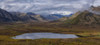 Upper Blackstone valley along the Dempster Highway with autumn colours emerging; Yukon, Canada Poster Print by Robert Postma (24 x 10)