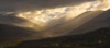 Dynamic light over the Dempster Highway as a storm clears during autumn; Yukon, Canada Poster Print by Robert Postma (26 x 11)