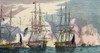 The Battle of Plattsburgh, aka the Battle of Lake Champlain - Macdonough's victory, 6�11 September 1814.  From An Illuminated History of North America, from the earliest period to the present time, published 1860. Poster Print by Ken Welsh (20 x 11)