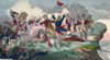 The Battle of Queenstown Heights, 13th October, 1812.  From An Illuminated History of North America, from the earliest period to the present time, published 1860. Poster Print by Ken Welsh (20 x 11)