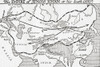 Map showing the Empire of Jengis Khan, or Genghis Khan, at his death, 1227. From A Short History of the World, published c.1936 Poster Print by Ken Welsh (17 x 11)