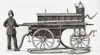 Merryweather and Son's improved London Brigade fire engine, 1862.  From A Concise History of The International Exhibition of 1862, published 1862. Poster Print by Ken Welsh (19 x 10)