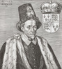 James VI and I, 1566 � 1625. King of Scotland as James VI from 24 July 1567 and King of England and Ireland as James I from 24 March 1603 - 1625.  After an early 17th century engraving. Poster Print by Ken Welsh (14 x 16)
