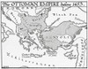 Map of the Ottoman Empire before 1453.  From the book Outline of History by H.G. Wells, published 1920. Poster Print by Ken Welsh (17 x 13)