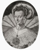 Maria Eleonora of Brandenburg, 1599 ∩┐╜ 1655. German princess and Queen Consort of Sweden as the wife of King Gustav II Adolph.  From Modes and Manners, published 1935. Poster Print by Hilary Jane Morgan (13 x 16)
