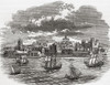 Liverpool, England, seen here in the 17th century.  From The History of Progress in Great Britain, published 1866. Poster Print by Ken Welsh (16 x 12)