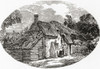 Exterior of a Dorchester labourer's cottage in the early 19th century.  From The Martyrs of Tolpuddle, published 1934. Poster Print by Hilary Jane Morgan (16 x 11)