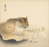 Tiger by Japanese artist Ohara Koson, 1877 - 1945.  Ohara Koson was part of the shin-hanga, or new prints movement. Poster Print by Ken Welsh (14 x 13)