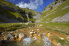 A view of Goredale beck as it flows through the limestone gorge of Gordale Scar. Poster Print by Loop Images Ltd. (18 x 12)