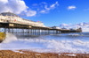 Brighton's iconic Palace Pier on a beautiful sunny afternoon. Poster Print by Loop Images Ltd. (17 x 11)