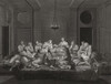 Jesus Christ and his apostles at the Last Supper.  From an engraving by Abraham de Blois after a work by Bernard Picart. Poster Print by Ken Welsh (17 x 13)