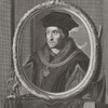 Sir Thomas More, aka Saint Thomas More, 1477 - 1535. Humanist, statesman and chancellor of England.  After a print by Pieter van Gunst from the painting by Adriaen van der Werff. Poster Print by Ken Welsh (14 x 14)