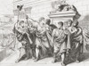 Marcus Junius Brutus and fellow conspirators after assassinating Julius Caesar on March 15, 44 BC.  After a 19th century work by Bartolomeo Pinelli. Poster Print by Ken Welsh (16 x 12)