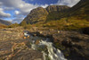 The River Coe with Aonach Dubh in the distance at Clachaig Falls in Glen Coe. Poster Print by Loop Images Ltd. (18 x 12)