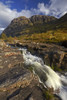 The River Coe with Aonach Dubh in the distance at Clachaig Falls in Glen Coe. Poster Print by Loop Images Ltd. (12 x 18)